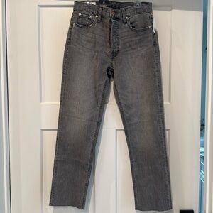 Gap, stone wash, brand, new, cheeky, straight, high-rise jeans
